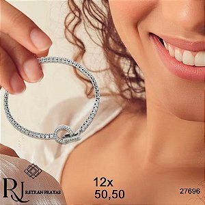 Pulseira Riviera Prata 925 Zircônia