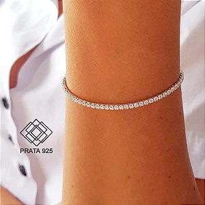 Pulseira Riviera Prata 925 Zircônias