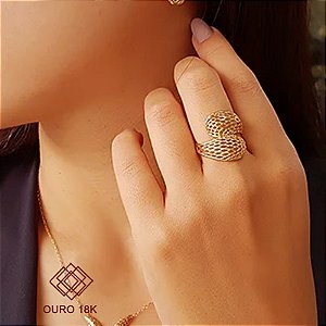 Anel Filigrana Ouro 18k
