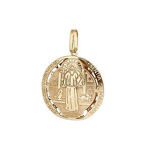Pingente São Bento Ouro 18k