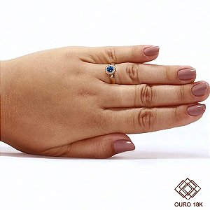 Anel Formatura Marketing Ouro 18k Zircônia - Sem emblema
