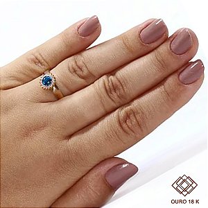 Anel Formatura Arquitetura e Urbanismo Ouro 18k Zircônia - Sem emblema