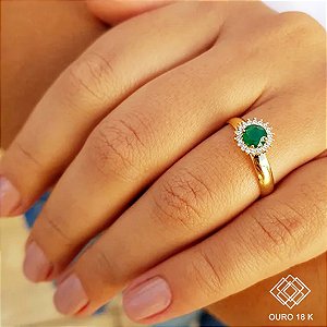 Anel Formatura Serviço Social Ouro 18k Zircônia - Sem emblema