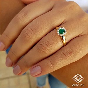 Anel Formatura Educação Física Ouro 18k Zircônia - Sem emblema