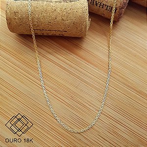 Cordão Bismark Feminino Ouro 18k - 45cm
