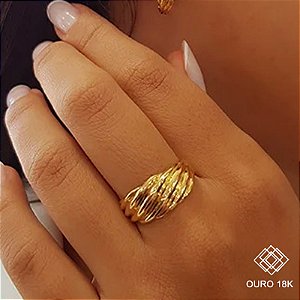 Anel Bold Ouro 18k