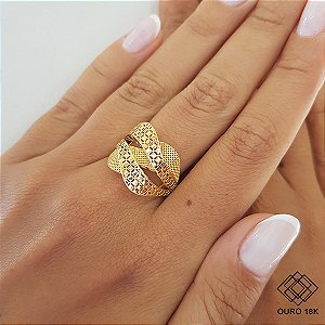 Anel Filigrana Ouro 18k