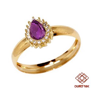 Anel Formatura Letras Ouro 18k - Sem emblema