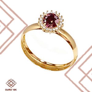 Anel Formatura Odontologia Ouro 18k Zircônia - Sem emblema