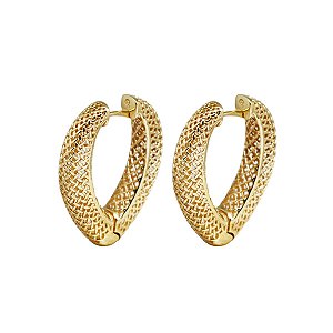 Brinco Argola Filigrana Ouro 18k