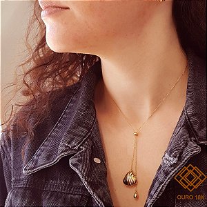Gargantilha Duality Ouro 18k