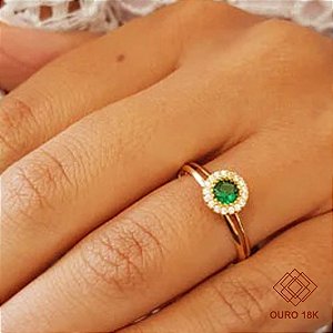 Anel Formatura Ensino Médio Ouro 18k - Sem emblema