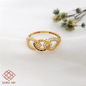 Anel Filigrana Corrente Ouro 18k