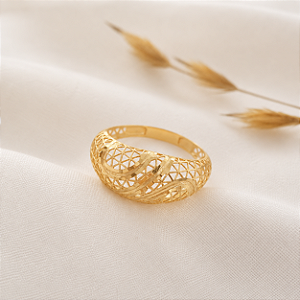 Anel Filigrana Ouro 18k