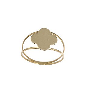Anel Trevo Ouro 18k