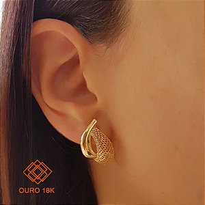 Brinco Filigrana Ouro 18k