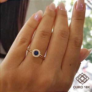 Anel Formatura Pedagogia Ouro 18k - Sem emblema