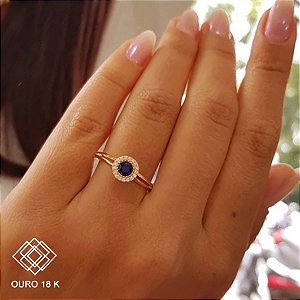 Anel Formatura Recursos Humanos Ouro 18k - Sem emblema