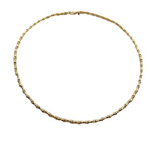 Gargantilha Canutilho Ouro 18k