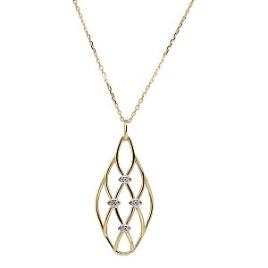 Gargantilha Ouro 18k Zircônia