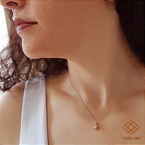 Gargantilha Gota Bold Ouro 18k
