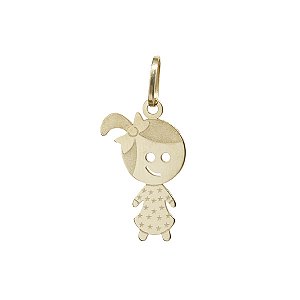 Pingente Menina Ouro 18k