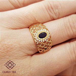 Anel Formatura Administração Ouro 18k - Sem emblema