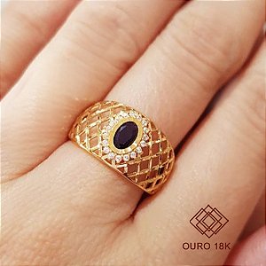 Anel Formatura Ciências da Computação Ouro 18k - Sem emblema