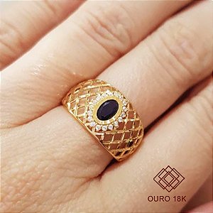 Anel Formatura Engenharia Agronômica Ouro 18k - Sem emblema