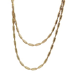 Gargantilha Multiformas Canutilho Ouro 18k - 88cm