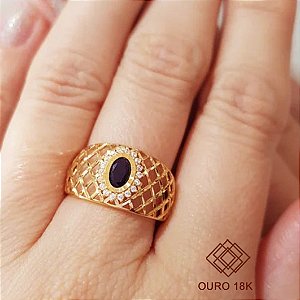 Anel Formatura Química Ouro 18k - Sem emblema