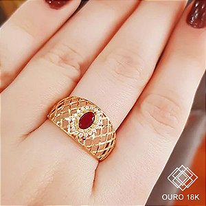 Anel Formatura Odontologia Ouro 18k - Sem emblema