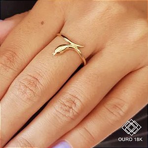 Anel Cobra Ouro 18k