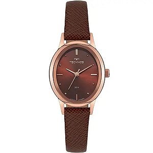 Relógio Technos Feminino Couro Marrom 2035nco/0m