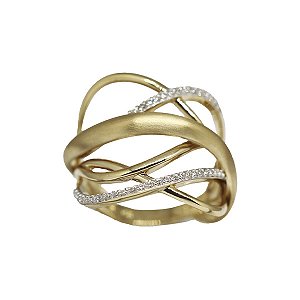 Anel Ouro 18k em Moissanite