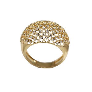Anel Ouro 18k com Moissanite