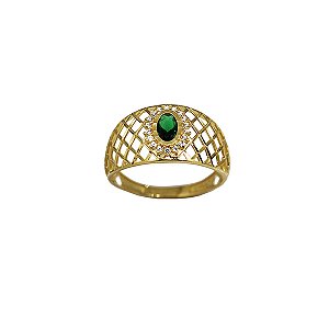 Anel Formatura Fisioterapia Ouro 18k - Sem emblema