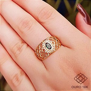 Anel Formatura Serviço Social Ouro 18k - Sem emblema