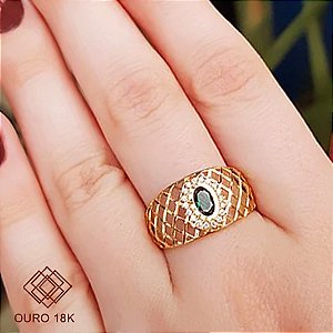 Anel Formatura Técnico Enfermagem Ouro 18k - Sem emblema