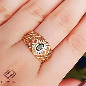 Anel Formatura Zootecnia Ouro 18k - Sem emblema