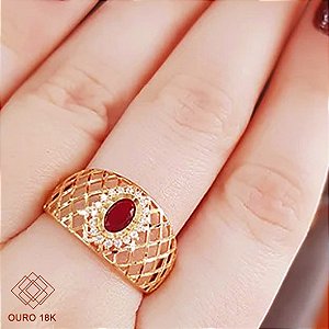 Anel Formatura Jornalismo Ouro 18k - Sem emblema