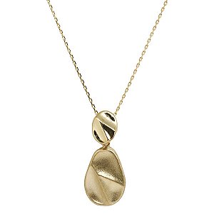 Gargantilha Oval Ouro 18k