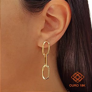 Brinco Elos Ouro 18k