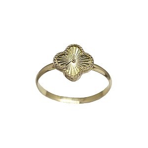 Anel Trevo Ouro 18k