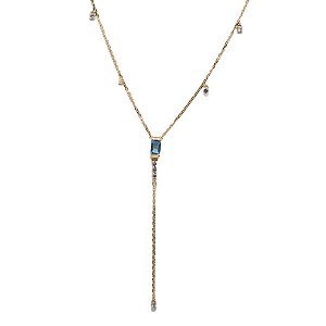 Gargantilha Ouro 18k Topázios