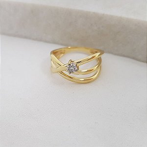 Anel Ouro 18k Diamante Natural