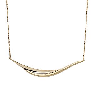 Gargantilha Ondas Ouro 18k - Coleção Essenza