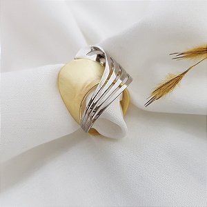 Anel Duality Ouro 18k - Coleção Essenza