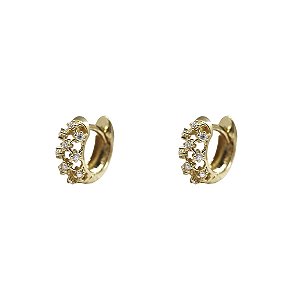 Brinco Argola Ouro 18k Moissanite