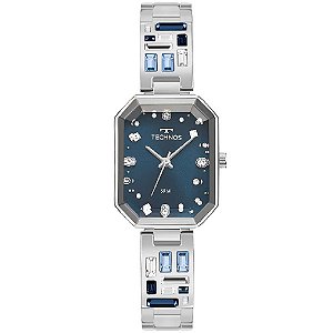 Relógio Technos Feminino Crystal Prata 2036nax/1a